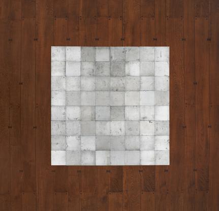 Carl Andre 64 Zinc Square 1968 zinc 64-unit square...