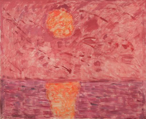 Milton Avery Hot Moon 1958 oil on canvas 56 x 66 i...