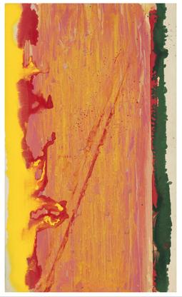 Frank Bowling Irv Sandler's Visit 1977 acrylic...