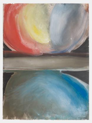 Ed Clark Nola 1994 dry pigment on paper 39 3/4 x 2...