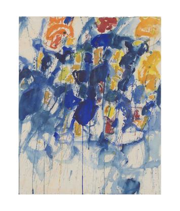 Sam Francis Composition c. 1956 watercolor on pape...