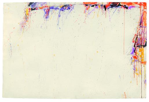 Sam Francis Untitled 1957 watercolor on paper 26 1...