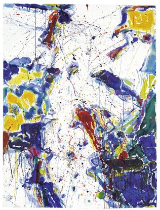 Sam Francis Untitled 1958 gouache and watercolor o...