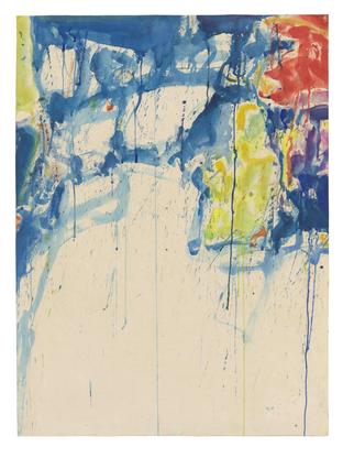 Sam Francis Untitled 1958 watercolor on paper 29 3...