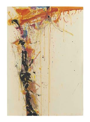 Sam Francis Untitled 1958 watercolor on paper 42 x...