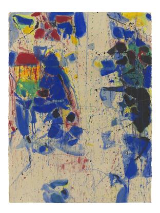 Sam Francis Untitled (White Line) 1958 - 1960 goua...