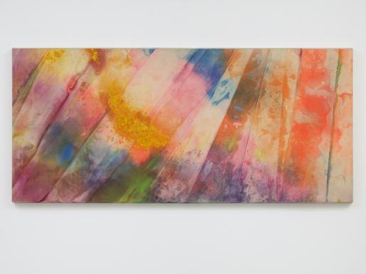 Sam Gilliam Ray IX 1970 acrylic on canvas with bev...