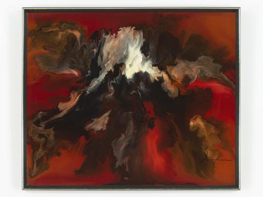 David Hammons Untitled 1968 enamel on masoni...