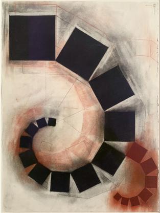 Mel Bochner Hommage to Pythagoras 2007 charcoal an...