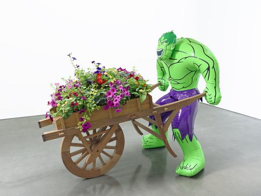 Jeff Koons Hulk (Wheelbarrow) 2004-2013 polychrome...