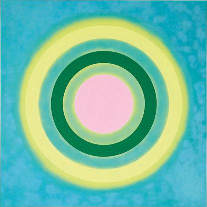 Kenneth Noland Mysteries: Aglow 2002 acrylic on ca...