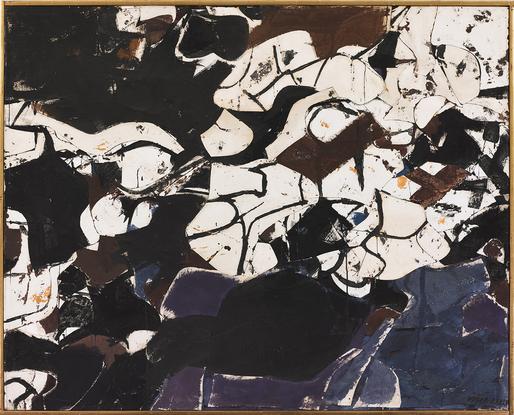 Conrad Marca-Relli, Ornations L-R-4-57, 1957 oil a...