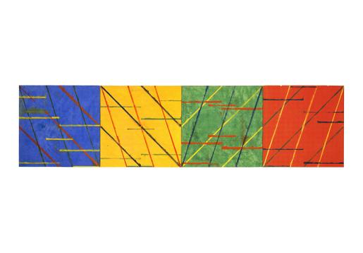 Brice Marden First Window Painting 1981 oil on boa...