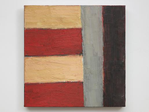 Sean Scully Andoman 1984 oil on linen 22 x 20 inch...