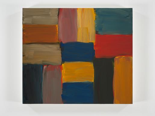 Sean Scully Doric August 2017 oil on linen 28 1/8...