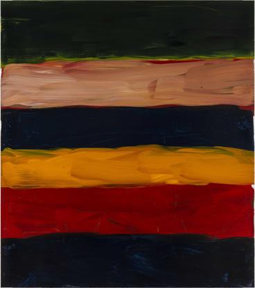 Sean Scully Landline Green Bolt 2018 oil on alumin...
