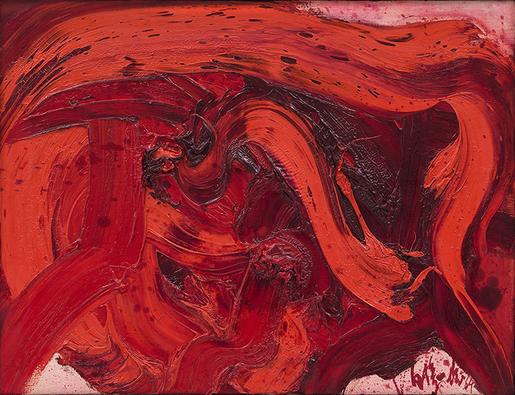 Kazuo Shiraga Untitled 1964 oil on canvas 19 1/2&n...