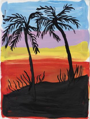 Josh Smith Untitled 2014 oil on canvas 24 x 18 inc...