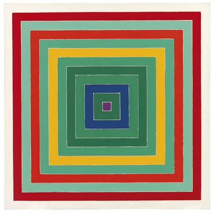 Frank Stella D. Scramble: Ascending Green Values/A...