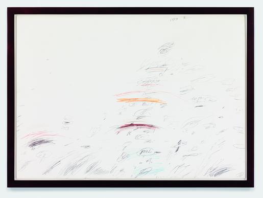 Cy Twombly Capri 1960 wax crayon, graphite and pen...