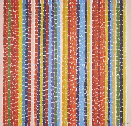 Alma Thomas Nature's Red Impressions 1968 acry...